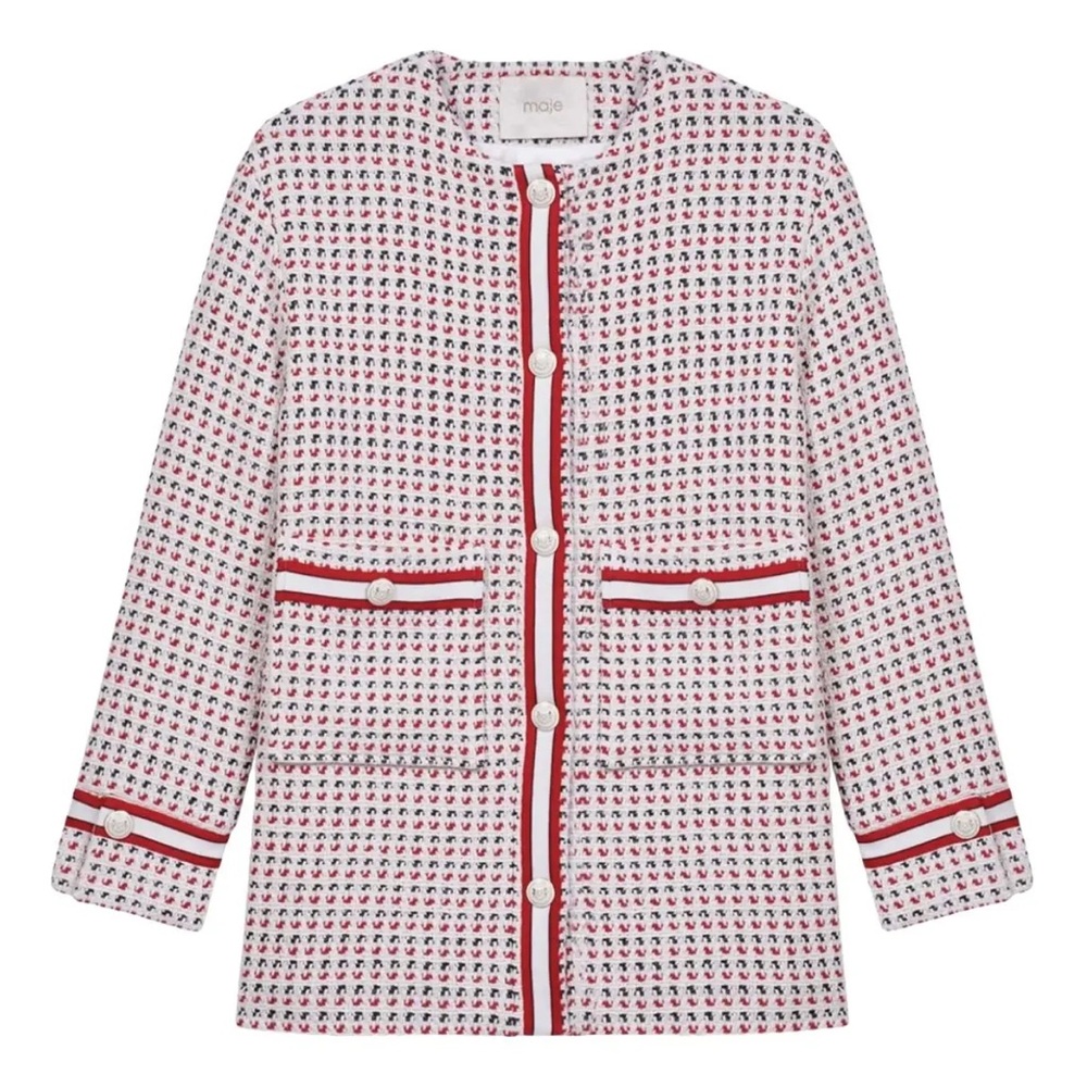 MAJE Tweed Jacket. Blazer - Picture 10 of 12